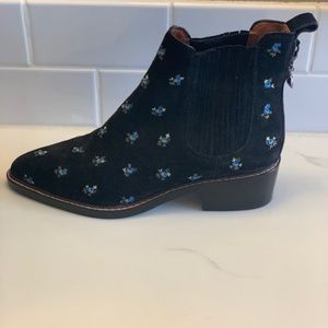 NEW! Black Coach Bowery Chelsea Booties